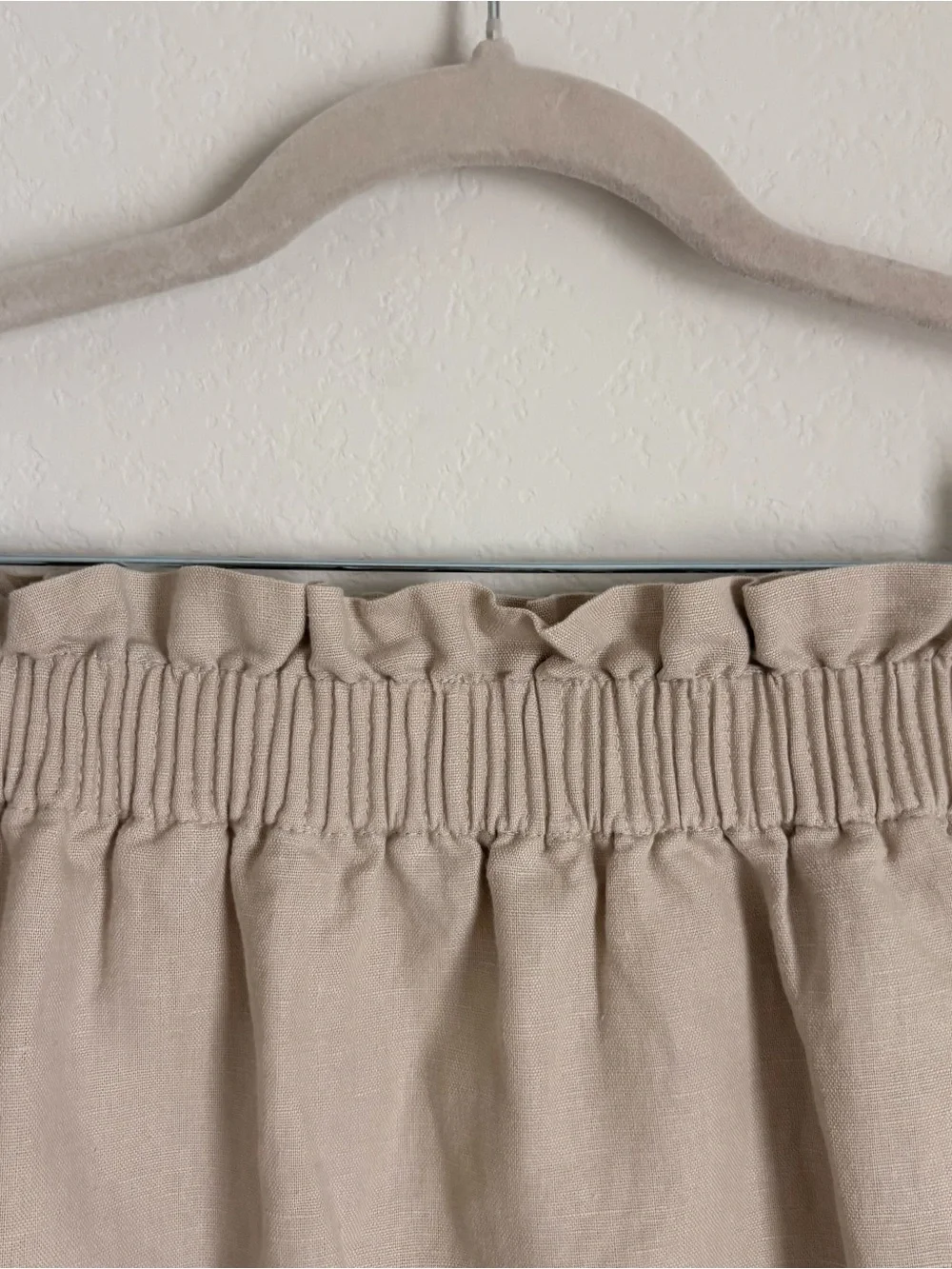 J. Crew Beige Paperbag Waist Mini Skirt size 2